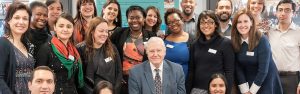 MPhil Conservation leadership students with Sir David Attenborough